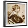 Saskia, 1633-1634-Rembrandt van Rijn-Framed Premium Giclee Print