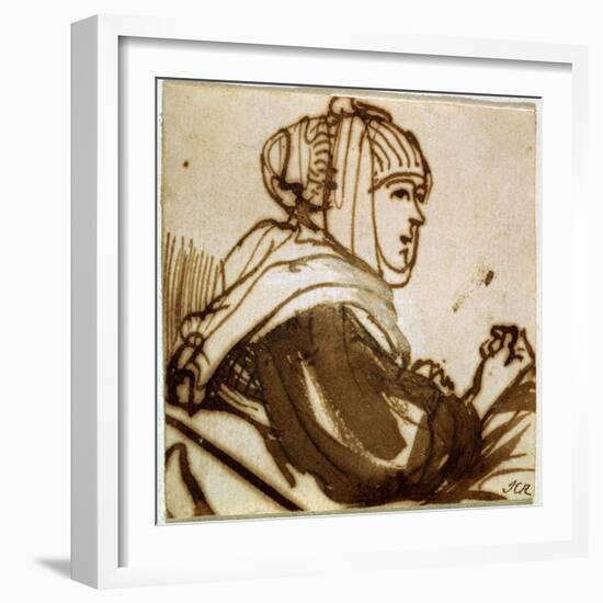 Saskia, 1633-1634-Rembrandt van Rijn-Framed Giclee Print