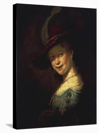 Saskia As a Girl-Rembrandt van Rijn-Stretched Canvas