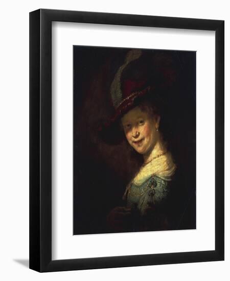 Saskia As a Girl-Rembrandt van Rijn-Framed Giclee Print