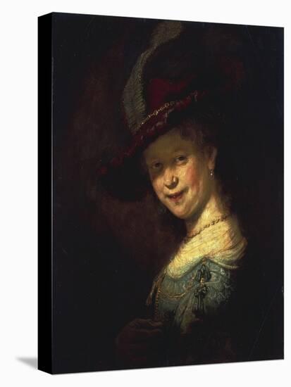 Saskia As a Girl-Rembrandt van Rijn-Stretched Canvas