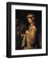 Saskia as Flora, 1634-Rembrandt van Rijn-Framed Giclee Print