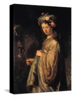 Saskia as Flora, 1634-Rembrandt van Rijn-Stretched Canvas