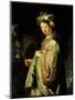 Saskia as Flora-Rembrandt van Rijn-Mounted Art Print