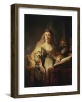 Saskia as Minerva-Rembrandt van Rijn-Framed Giclee Print