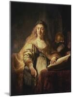 Saskia as Minerva-Rembrandt van Rijn-Mounted Giclee Print