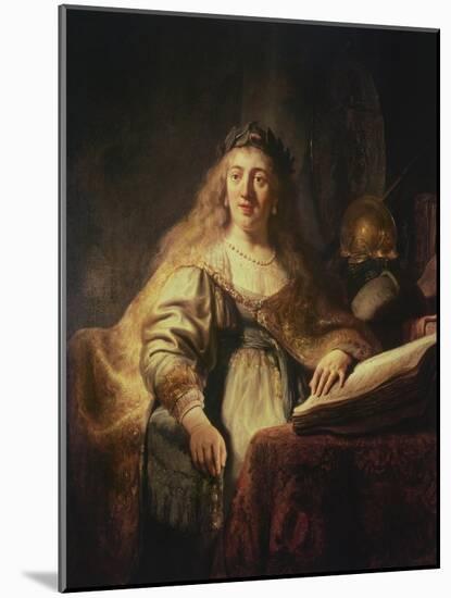 Saskia as Minerva-Rembrandt van Rijn-Mounted Giclee Print