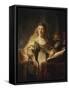 Saskia as Minerva-Rembrandt van Rijn-Framed Stretched Canvas