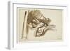 Saskia Asleep in Bed-Rembrandt van Rijn-Framed Giclee Print