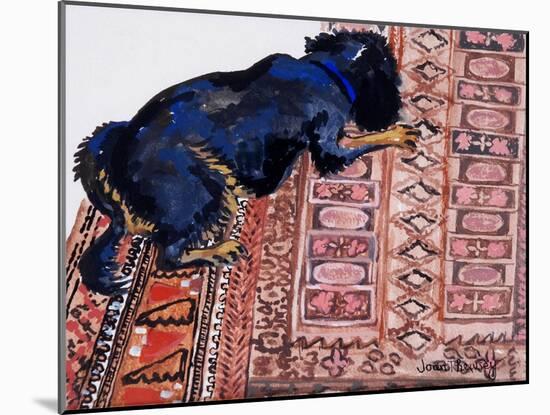 Saskia on a Patterned Carpet, 2000-Joan Thewsey-Mounted Giclee Print