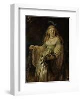 Saskia Van Ulenborch in Arcadian Costume, 1634-Rembrandt van Rijn-Framed Giclee Print