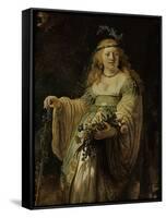 Saskia Van Ulenborch in Arcadian Costume, 1634-Rembrandt van Rijn-Framed Stretched Canvas