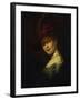 Saskia Van Uylenburgh (Rembrandt's Wife Whom He Married in 1634)-Rembrandt van Rijn-Framed Giclee Print