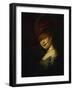 Saskia Van Uylenburgh (Rembrandt's Wife Whom He Married in 1634)-Rembrandt van Rijn-Framed Giclee Print