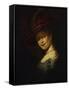 Saskia Van Uylenburgh (Rembrandt's Wife Whom He Married in 1634)-Rembrandt van Rijn-Framed Stretched Canvas