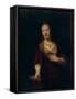 Saskia With a Red Flower-Rembrandt van Rijn-Framed Stretched Canvas