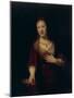 Saskia With a Red Flower-Rembrandt van Rijn-Mounted Giclee Print