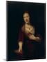 Saskia With a Red Flower-Rembrandt van Rijn-Mounted Giclee Print