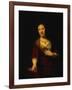 Saskia with a Red Flower-Rembrandt van Rijn-Framed Giclee Print