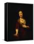 Saskia with a Red Flower-Rembrandt van Rijn-Framed Stretched Canvas