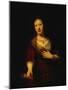 Saskia with a Red Flower-Rembrandt van Rijn-Mounted Giclee Print