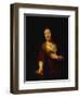 Saskia with a Red Flower-Rembrandt van Rijn-Framed Giclee Print