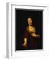 Saskia with a Red Flower-Rembrandt van Rijn-Framed Giclee Print