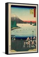 Sasshu Makurazaki Kaimongadake Jusei Odori-Utagawa Hiroshige-Framed Stretched Canvas