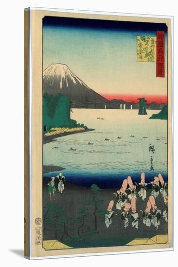 Sasshu Makurazaki Kaimongadake Jusei Odori-Utagawa Hiroshige-Stretched Canvas