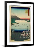 Sasshu Makurazaki Kaimongadake Jusei Odori-Utagawa Hiroshige-Framed Giclee Print