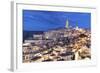 Sasso Barisano and Cathedral, UNESCO World Heritage Site, Matera, Basilicata, Puglia, Italy, Europe-Markus Lange-Framed Photographic Print