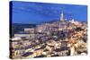 Sasso Barisano and Cathedral, UNESCO World Heritage Site, Matera, Basilicata, Puglia, Italy, Europe-Markus Lange-Stretched Canvas