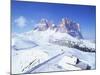 Sasso Lungo and Passo Di Sella, Trentino Alto Adige, South Tirol, Dolomites, Italy-Hans Peter Merten-Mounted Photographic Print