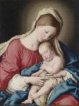 Virgin with Sleeping Child-Sassoferrato-Stretched Canvas
