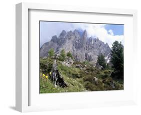 Sassolungo Range, 3181M, Val Gardena, Dolomites, Alto Adige, Italy-Richard Nebesky-Framed Photographic Print