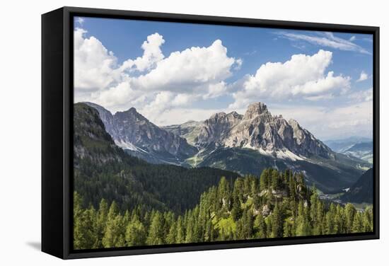 Sassongher, the Dolomites, South Tyrol, Italy, Europe-Gerhard Wild-Framed Stretched Canvas
