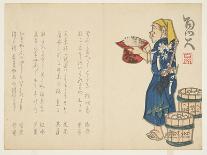 Woman and Her Attendant in Spring Field, C.1818-29-Sat? Gyodai-Giclee Print