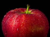 Water Droplet on Glossy Surface of Red Apple-Satakorn-Photographic Print