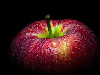 Water Droplet on Glossy Surface of Red Apple-Satakorn-Photographic Print