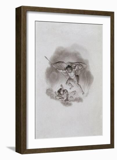 Satan and Beelzebub in Hell, C1799-Edward Francis Burney-Framed Giclee Print