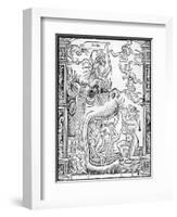 Satan and Lucifer-null-Framed Art Print