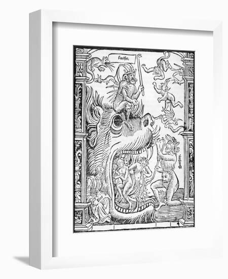 Satan and Lucifer-null-Framed Art Print