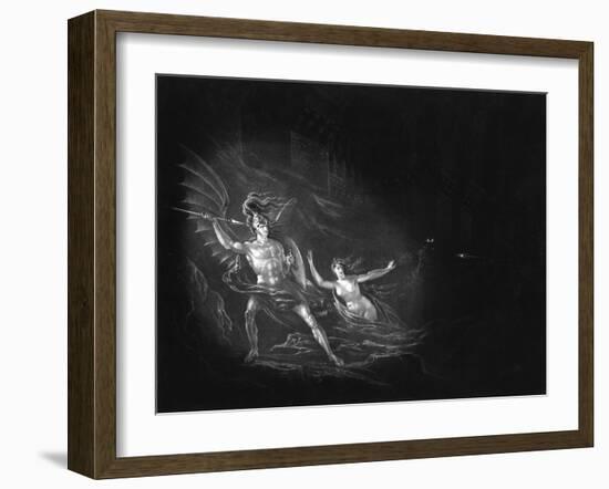 Satan and Sin-John Martin-Framed Art Print