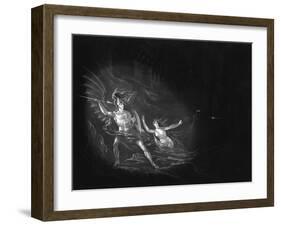 Satan and Sin-John Martin-Framed Art Print