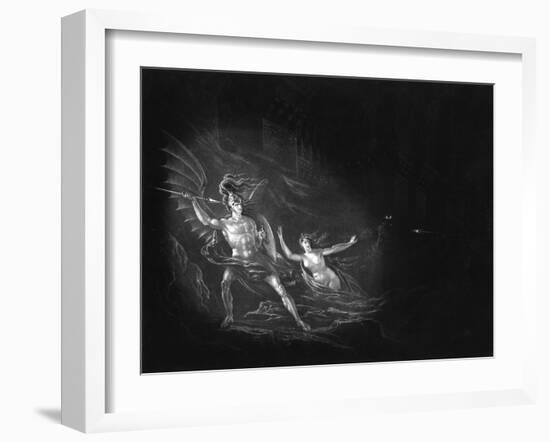 Satan and Sin-John Martin-Framed Art Print