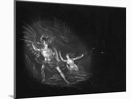 Satan and Sin-John Martin-Mounted Art Print