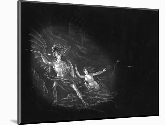 Satan and Sin-John Martin-Mounted Art Print