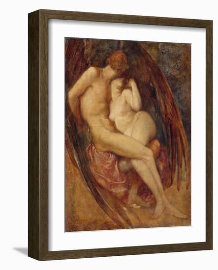 Satan and Sin-George Frederick Watts-Framed Giclee Print