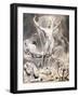 'Satan Arousing the Rebel Angels', 1808-William Blake-Framed Giclee Print