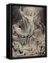 Satan Arousing the Rebel Angels-William Blake-Framed Stretched Canvas